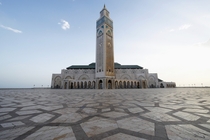 Hassan II Mosque    in Casablanca Morocco is the largest mosque in Africa and has the worlds tallest minaret 