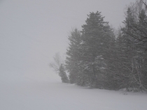 Heavy snowfall in New Brunswick Canada 