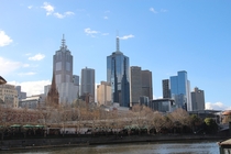 Heres a cityscape of Melbourne during the day