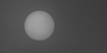Heres a pic of the Sun I took Can even see sunspots