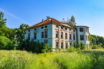 Hidden and apparently forgotten Manor House succumbing to nature in northern Poland