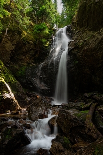 Hidden waterfall in North Cascades National Park 