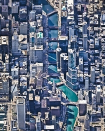 High point view of Chicago USA