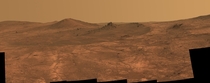 High res image of a rock spire on the surface of Mars taken by Curiosity curtesy of NASA 