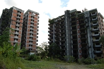 Highland Towers Malaysia Abandoned since  because one of the towers collapsed due to water leakage This photo was taken in  Said to be haunted 