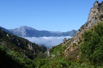Hiking trail in Asturias Spain 