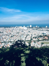 Hill top view over the city of Vung Ta Vietnam