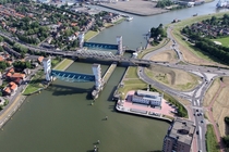 Hollandse IJssel flood barrier Netherlands