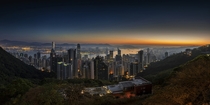 Hong Kong at sunrise 