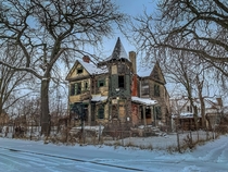 Hope everyone has a great holiday This abandoned house during our morning snow seemed fitting for today