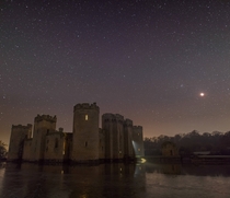 Hopefully a bit different from the other posts Bodiam Castle UK underneath totality during the lunar eclipse 