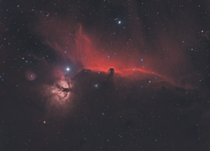 Horsehead amp Flame nebula in HaLRGB