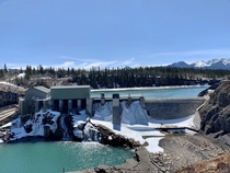 Horseshoe Dam  near Seebe Alberta A run-of-the-river dam it utilizes the Horseshoe Falls on site to generate  MW primarily as backup in case of outages or high demand