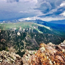 -hour steep hike to get this view from the top of Horn Peak 
