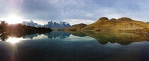 Hours and hours of trekking to finish with this amazing sunset Torres Del Paine - Chile 