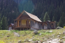 House at Animas Forks Ghost Town Colorado 
