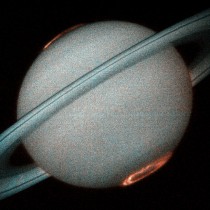 Hubble Saturns Aurora 