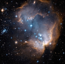 Hubbles view of N star-forming region 