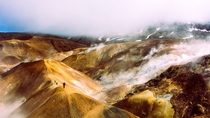 Hveradalir geothermal area Iceland  