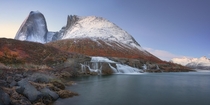 Hyperborea Panorama of Ketil Mountain and Tasermiut Fjord in the Morning South Greenland 