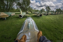 I am in the cemetery of aircraft in Hungary 