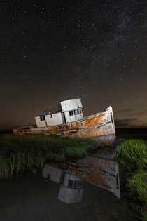 I captured one of the last photographs of the fully intact SS Point Reyes before a careless photographer burned up a portion of the stern IG caseymac 