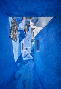 I found a town in the mountains of Morocco where everything is painted blue 