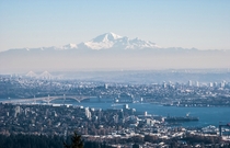 I just figured out Ive been posting images wrong Heres another try at Vancouver BC with Mt Baker WA towering  miles in the distance 