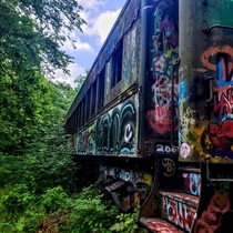 I originally posted this on rpics and was told to post it here I took this pic of an abandoned train and I thought it was super cool