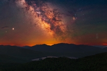 I stitched together  images using a star tracker to create this  MP Milky Way pano from the Adirondacks NY OC