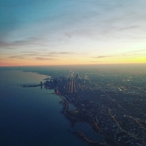 I took this as I flew into Chicago yesterday 