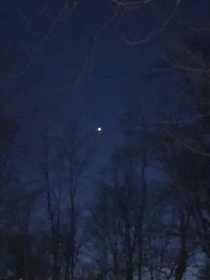 I tried to take a picture of Venus while the skys were clear for once Upstate NY Jan th 