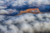 I was lucky to see a perfect cloud inversion the first time I visited the Grand Canyon National Park 