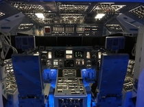 I went to Cosmos Discovery in Lisbon and I took a picture of the Shuttles cockpit 