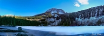 Ice cold morning at the Granite Lakes in Washington USA 