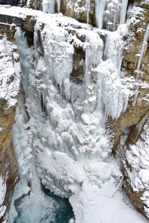 Icy Bliss at Johnston Canyon Alberta 