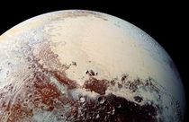 Icy terrain of Pluto