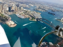 Ill continue the trend Sydney harbour from above