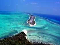 Imagine landing here for a vacation - Agatti Airport runway Lakshwadeep Islands 