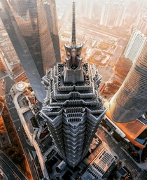 Impressive view from above of one of my favourite buildings in Shanghai China 