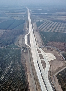 In case of a Soviet attack on NATO air bases a  ft section of the A Autobahn outside Ahlhorn Germany was purpose-built to serve as an emergency airfield for allied fighters and transport craft Video in comments 