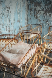 In honor of the th anniversary of the Chernobyl disaster a photo from the maternity ward at the hospital in Pripyat 