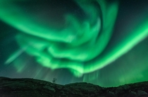 Incredible aurora display over Norway 