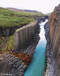Incredible Basalt Canyon in Iceland  - Instagram hrdur