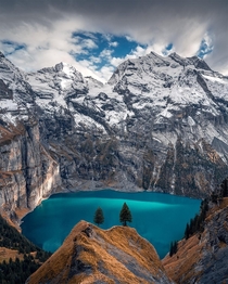 Incredible Blue Lake in the Swiss Alps  IG holysht