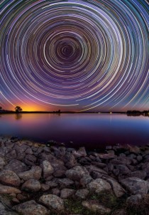 Incredible long time exposure with illumination from stars 