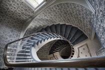 Incredible Spiral Staircase Inside a Vacant  Mansion 