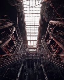 Incredible Symmetry of an abandoned Power Plant in Hungary 