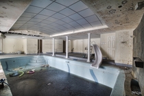 Indoor Pool of an Abandoned Mansion I Explored One Year Ago 