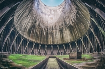 Inside an abandoned cooling tower  By Rano Pano